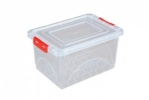 0.4 Litre Plastic Storage Boxes with Clip on Lids